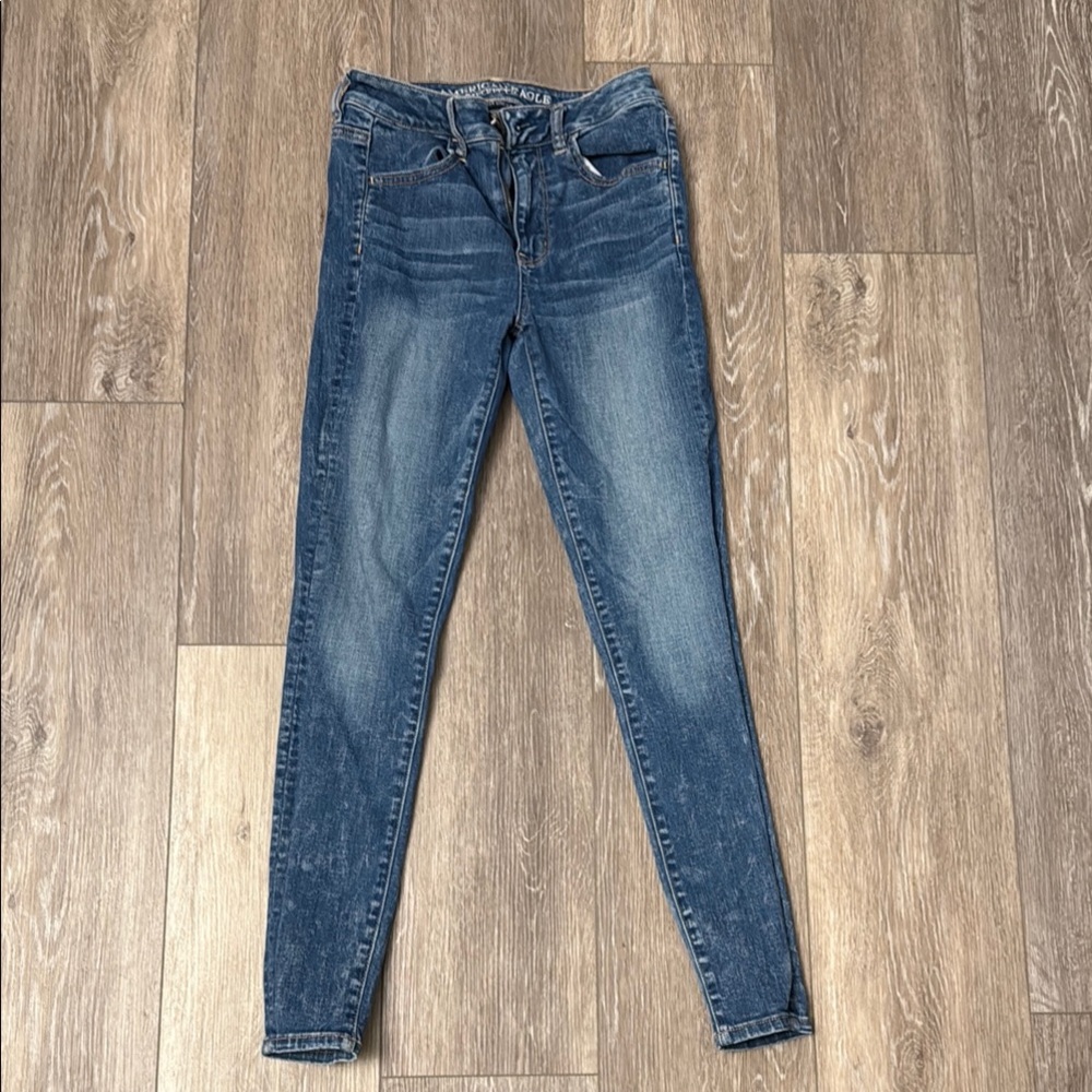American Eagle Outfitters Blue Skinny Jeans Classic Fit